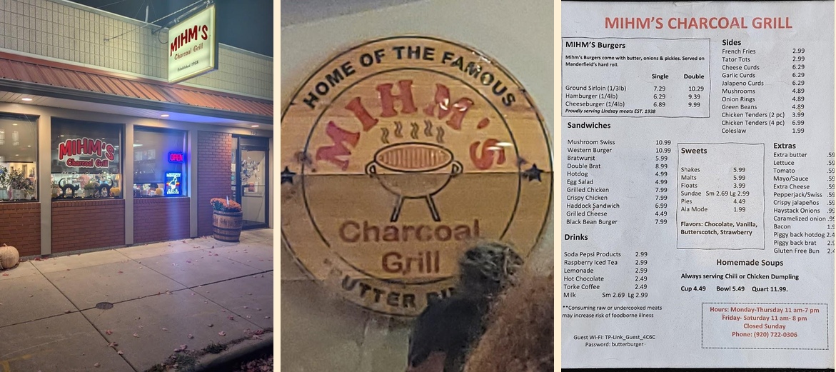Mihm's Charcoal Grill Menasha