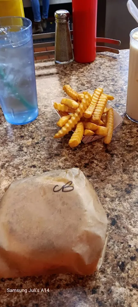 Double Cheeseburger and Fries